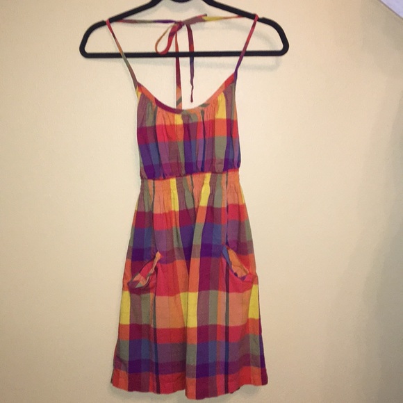 Old Navy Plaid Halter Dress size XS - Picture 1 of 3